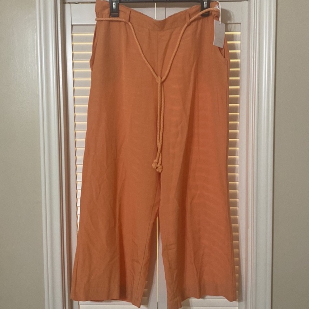 Lauren Conrad Stylish Orange Wide-Leg Pants nwt